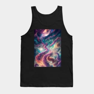 Mystical Nebula Planets Clouds Tank Top